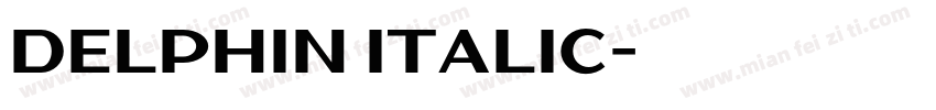 Delphin Italic字体转换